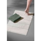 Carmine Bathmat Olive - Ekstra Yumusak, Modern %100 Pamuk 50x75cm. Ayak Havlusu / Banyo Paspas Seti
