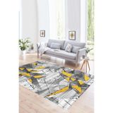 Carmine Carpet(1596) Dijital Baskılı Dekoratif Yıkanabilir Kaymaz Taban Halı renkli 80 x 150
