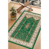 Carmine Carpet(2889) Dijital Baskılı Yıkanabilir Kaymaz Taban Seccade yeşil.jpg 80 x 120