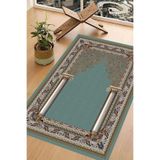 Carmine Carpet(2980) Dijital Baskılı Yıkanabilir Kaymaz Taban Seccade mavi.jpg 65 x 115