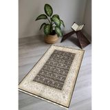 Carmine Carpet(3021) Dijital Baskılı Yıkanabilir Kaymaz Taban Seccade krem.jpg 80 x 120