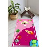 Carmine Carpet(3090) Dijital Baskılı Yıkanabilir Kaymaz Taban Çocuk Seccadesi pembe 40 x 80
