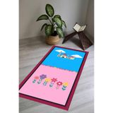 Carmine Carpet(3149) Dijital Baskılı Yıkanabilir Kaymaz Taban Çocuk Seccadesi renkli 40 x 80