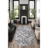 Carmine Carpet(3557) Dijital Baskılı Dekoratif Yıkanabilir Oval Kaymaz Taban Halı gri.jpg 180 x 280