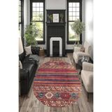 Carmine Carpet(3683) Dijital Baskılı Dekoratif Yıkanabilir Oval Kaymaz Taban Halı pembe.jpg 160 x 230