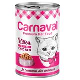Carnaval 24x400 gr Premium Tavuklu Yavru Kedi Konservesi