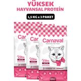 Carnaval 3X2X1,5 kg Tavuklu Yavru Kedi Maması