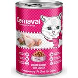 Carnaval Kaliteli Yaş Mama 48 Adet Yavru Kedi Konservesi - Tavuklu 400 gr - Yavru Kedi Konservesi Tavuklu 400 Gr x 48 Adet