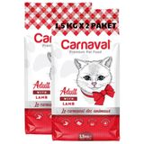 Carnaval Premium Cat Adult Kuzu Etli Yetişkin 2x1.5 kg Kedi Mama