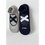Carnaval Socks 2’li Pilates & Yoga Çorap Seti – Kaydırmaz Tabanlı Unisex Pamuklu Spor Patik Çorap - Karışık-Çok Renkli - 36 - 41