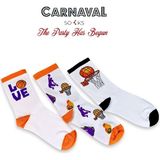 Carnaval Socks 3lü Basketbol Çorap Seti / Basketball Oyuncu Kutulu Çorap Seti - Standart - Çok Renkli