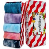 Carnaval Socks 5'li Batik Renkli Çorap Tasarımlı Renkli Tasarım Set Kutusu