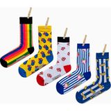 Carnaval Socks 5'li Çemberli Dil Serisi Tasarım Çorap - 36 - 44 - Renkli
