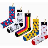 Carnaval Socks 5'li Karışık Renkli Tasarım Desenli Çorap - 36 - 44