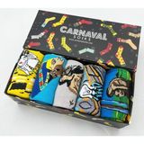 Carnaval Socks 5li Sanat Eserleri - 2 Desenli Art Tasarım Unisex Çorap Kutusu - 37 - 44 - Renkli