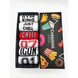 Carnaval Socks 6lı Gym Tasarımlı Tenis Spor Çorap Seti - 37 - 44 - Renkli
