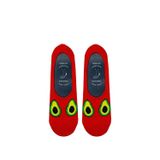 Carnaval Socks Avokado Desenli Kırmızı Renkli Kaymaz Silikonlu Babet Çorap