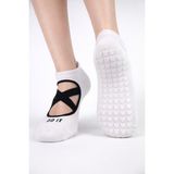 Carnaval Socks Beyaz Renkli Pilates & Yoga Silikonlu Kazymaz Tabanlı Patik Çorap - Standart - Çok Renkli