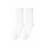 Carnaval Socks Carnaval Beyaz Düz Unisex Soket Çorap