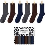 Carnaval Socks Carnaval Classic Dark 6’lı Erkek Soket Çorap Seti / Premium Günlük Seri - Standart - Çok Renkli