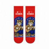 Carnaval Socks Carnaval İstanbul Sokak Müzisyeni Kedi Unisex Soket Çorap