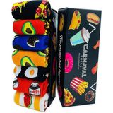 Carnaval Socks Carnaval Renkli Tasarım Çorap Set 1027 7'li Pamuk İpliğinden Dokunmuş Kadın Çoraplar - Standart