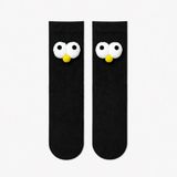 Carnaval Socks Carnaval Siyah Pörtlek Gözlü Unisex Soket Çorap