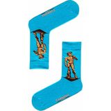 Carnaval Socks Davut Heykel Art Desenli Renkli Çorap - 36 - 44 - Mavi