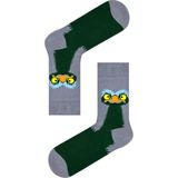 Carnaval Socks Deve Kuşu Desenli Tasarım Unisex Soket Çorap - Standart - Çok Renkli