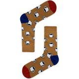 Carnaval Socks Fincanda Kahve Desenli Soket Çorap - Kahverengi - 37 - 44
