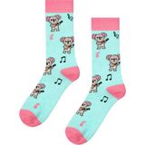 Carnaval Socks Gitar Çalan Koala Desenli Mint Pembe Unisex Soket Çorap Açıklama - Standart - Çok Renkli