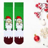 Carnaval Socks Havlu Yeşil Noel Baba Desenli Çorap