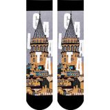 Carnaval Socks İSTANBUL GALATA KULESİ Desenli Unisex Soket Çorap