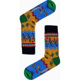 Carnaval Socks Kaktüs Vahşi Batı Desenli Renkli Erkek Çorap - 36 - 44