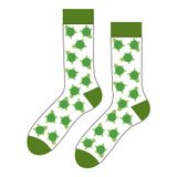 CARNAVAL SOCKS Kaplumbağa Yeşil Beyaz Soket Çorap,%80 Pamuk Karışımlı, 37-44 Numara, Unisex, Spor ve Günlük Kullanım, 1 Adet Turtle