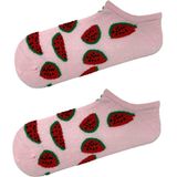 Carnaval Socks Karpuz Desenli Pembe Renkli Patik Spor Çorap