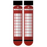 CARNAVAL SOCKS Londra Kırmızı Telefon Kulübe Desenli Soket Çorap,%80 Pamuk Karışımlı, 37-44 Numara, Unisex, Spor ve Günlük Kullanım, 1 Adet Telefon Kulübeli