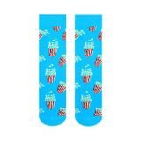 Carnaval Socks Popcorn Desenli Renkli Soket Çorap