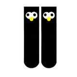 CARNAVAL SOCKS Pörtlek Gözlü Renkli Çorap, Siyah, Pamuklu, Unisex, Eğlenceli Tasarım, 37-44 Numara, 1 Çift