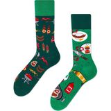 Carnaval Socks Sağlı Sollu Pirzola Sos Desenli Renkli Çorap - 37 - 44 - Koyu Yeşil