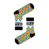CARNAVAL SOCKS Sounds G.ay I'm in Yazılı Renkli Soket Çorap,%80 Pamuk Karışımlı, 37-44 Numara, Unisex, Spor ve Günlük Kullanım, 1 Adet G.ay I'm in