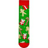 Carnaval Socks Yeşil Karışık Yılbaşı Desenli Havlu Çorap - 37 - 44