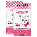 Carnaval Tavuklu 2x1.5 kg Yavru Kuru Kedi Mama