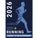 Carnet d'entraînement Running Agenda 2026: Semainier pour la Course à Pied et Bureau Homme , 1 Semaine sur 2 Pages , Journal intime du Coureur pour La préparation Marathon Semi et Trail