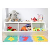 CARNİELLA ROMA Bebek - Çocuk Odası Çok Amaçlı Bölmeli Oyuncak Dolap - Beyaz