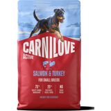 Carnilove Active Tahılsız Yetişkin Küçük Irk Köpekler için Somon & Hindi Etli Kuru Mama 1,5 kg