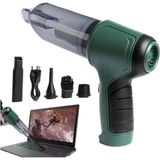 Carnivalland Yeni Nesil Şarjlı Çok Amaçlı Geniş Kullanım Ağı Pratik Güçlü Emiş Air Blower Araba Süpürgesi - 09-Yeşil