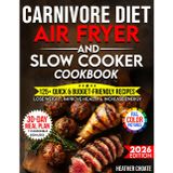 Carnivore Diet Air Fryer & Slow Cooker Cookbook: Fast, Easy & Affordable Meat-Based Meals for Weight Loss, Energy & Health (Carnivore Diet for Beginners on a Budget, Band 2)