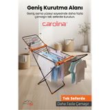 CAROLİNA 109 Katlanabilir Çamaşır Kurutmalık | 20 Metre Asma Kapasitesi | Geniş Kurutma Alanı
