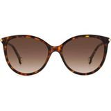 Carolina Herrera Kadın Güneş Gözlüğü - Cat Eye Havana Altın Kemik Çerçeve Kahverengi Degrade Cam %100 Uv Koruma Her 0189/G/S 2ık 57 - Çok Renkli